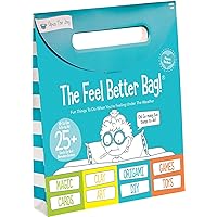 Feel Better Bag: Kids' Get Well Soon Gift Basket with 25+ Fun Activities - Playing Cards, Origami, Games, Clay Art, Magic Tricks - Ideal Gift for Kids Recovering from Surgery - Ages 4+