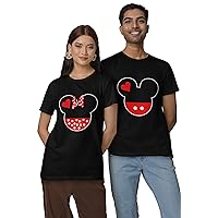 Matching Mickey and Minnie Tees | Couples Shirts | Romantic Mickey and Minnie Fashion Multi