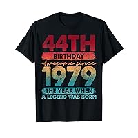 Vintage 1979 44 Year Old Gifts Limited Edition 44th Birthday T-Shirt