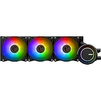 MSI MAG CORELIQUID E360 - AIO RGB CPU Liquid Cooler - 360mm Radiator - 3 x 120mm ARGB PWN Fans.