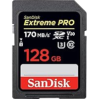 [Older Version] SanDisk 128GB Extreme PRO SDXC UHS-I Card - C10, U3, V30, 4K UHD, SD Card - SDSDXXY-128G-GN4IN
