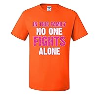 in This Family No One Fights Alone Breast Cancer Awareness Mens T-Shirts
