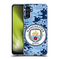 Head Case Designs Officially Licensed Manchester City Man City FC Brick Bluemoon Digital Camouflage Soft Gel Case Compatible with Samsung Galaxy A13 5G (2021)