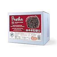Pascha Organic Mini Unsweetened Dark Chocolate Baking Chips 100% Cacao, UTZ, Gluten Free, Non GMO, No Added Sugar, Bulk