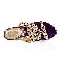 Women's Stylish Sparkle Rhinestone Sandals Jeweled Sandals Summer Sandals Womens Mules Sandals