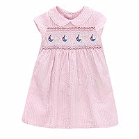 Girls' Skirt Summer European and American Princess Dress Lapel Cute Girl's Dress with Sleeves Princess Dress with