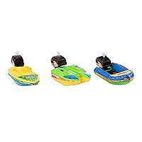 Ocean Boat Three Pack, Wind Up Motor, Gift for Kids, Great for Interactive Play
