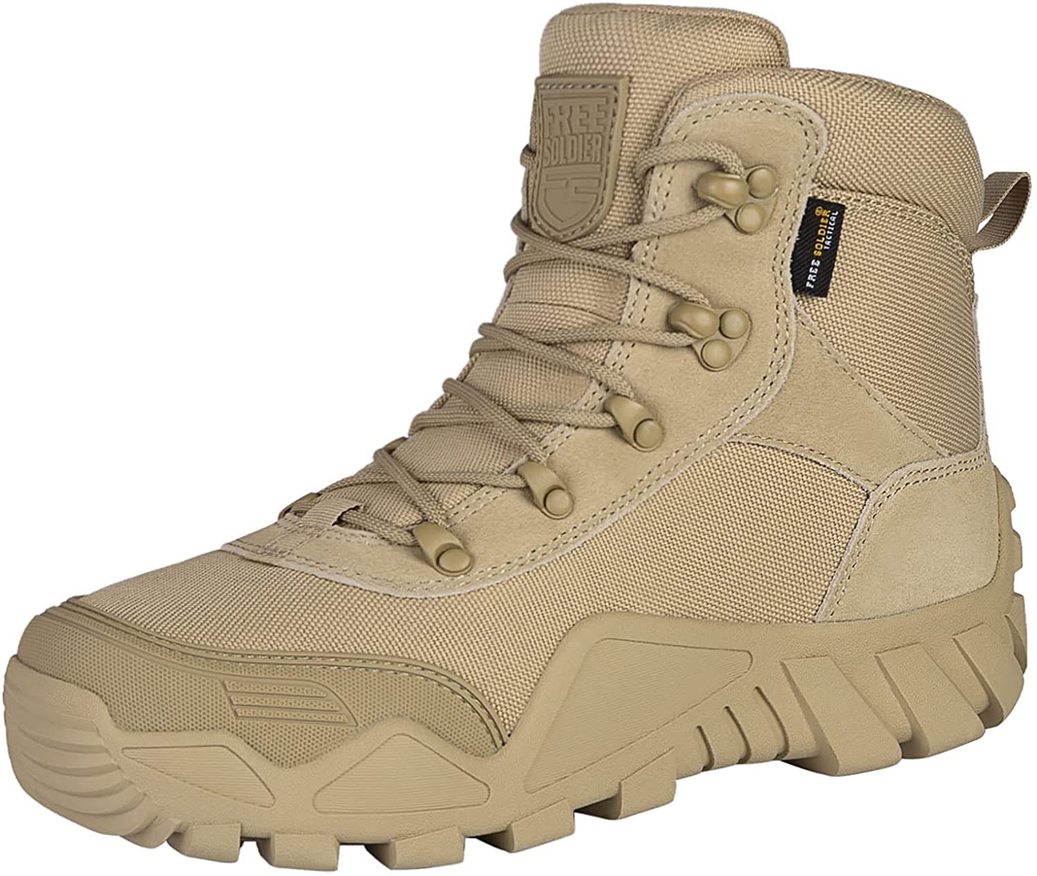 Mua FREE SOLDIER Men's Waterproof Hiking Boots Tactical Work Boots Outdoor  Lightweight Military Boots trên Amazon Mỹ chính hãng 2023 | Giaonhan247