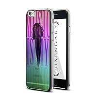 LUX-I6CRM-GIRL2 Music is my Drug Design Chrome Series Case for iPhone 6/6S