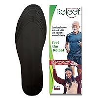 Circulation Insoles - Enhanced Blood Flow, Natural Ingredients | Trim-to-Fit Shoe Inserts | Walk with Vitality, Men & Women's Foot Wellness | Upgrade Your Step!