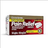 Instant Itch Relief Cream for Women, 2 Pack and GoodSense Extra Strength Pain Relief Acetaminophen Caplets, 50 Count