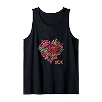 Valentine's Day Heart and Flowers XOXO Tank Top