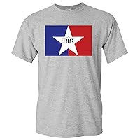 San Antonio US City Flag Basic Cotton T-Shirt - 3X-Large - Sport Grey