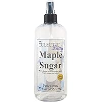 Maple Sugar Body Spray (Double Strength), 16 ounces, Body Mist for Women with Clean, Light & Gentle Fragrance, Long Lasting Perfume with Comforting Scent for Men & Women, Cologne with Soft, Subtle