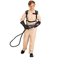 Kid's Ghostbusters Costume with Proton Pack Accessory, Ghostbusters Jumpsuit, Officially Licensed Outfit for Halloween