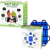 Gait Belt for Seniors & Positioning Bed Pad with Handles 48