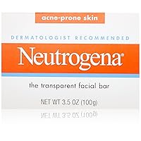 Neutrogena Transparent Facial Bars, Acne-Prone Skin Formula, 3.5 Ounce (Pack of 8)