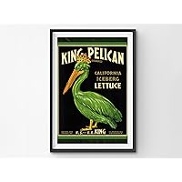 1920 King Pelican Lettuce POSTER! (up to 24