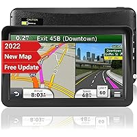 GPS Navigation for Car,Latest 2022 Map, 9 inch Touch Screen Real Voice Spoken Turn-by-Turn Direction Reminding Navigation System for Cars, GPS Satellite Navigator with Free Lifetime Map Update
