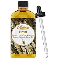 4oz Emu Oil - Premium Blend of 100% Pure & Natural Carrier Oils - Perfect for Diluting Essential Oils, Shampoo, Conditioner, Soap, and Lotion