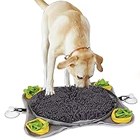 Snuffle Mat for Small Medium Large Dogs, 15'' x 22'' Interactive Nose Smell Training Sniffing Pad for Boredom Stimulating, Slow Eating, Encourages Natural Foraging Skills and Keep Busy