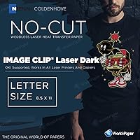 Laser Dark Transfer Paper IMAGE CLIP® LASER DARK HEAT TRANSFER PAPER. 9849P0 8.5