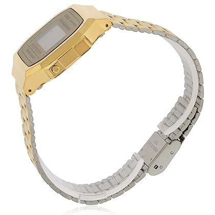 Casio A168WG-9 Men's Vintage Gold Metal Band Illuminator Chronograph Alarm Watch