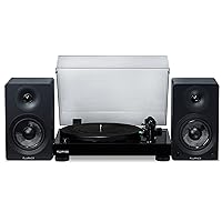 Fluance RT81 Elite High Fidelity Vinyl Turntable (Piano Black) with Ai41 Powered 5