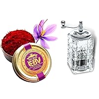 Bundle Of 5 Gram Award-Winning Certified Grade1 Saffron Plus Premium Saffron Mill Grinder