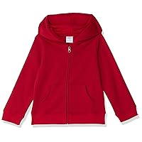 Amazon Essentials Girls and Toddlers' Fleece Zip-Up Hoodie Sweatshirt
