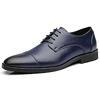 Mens Dress Shoes Classic Modern Formal Wingtip Cap-Toe Lace up Oxford Shoes
