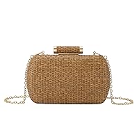 Lanpet Women’s Evening Handbags Elegant Straw Clutch Purse for Party Wedding Summer Beach Bag