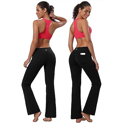Mua BUBBLELIME 29/31/33/35 3 Styles Women's Bootcut Yoga Pants  Basic/Back Pockets/Straight Leg Workout Tummy Control Flare trên  Mỹ  chính hãng 2024