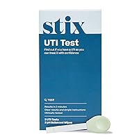Stix UTI Test Kit Provides Instant & Accurate Results Within 2-Minutes, Easy-to-Use, Includes 3 Tests + 3 pH-Balanced Wipes