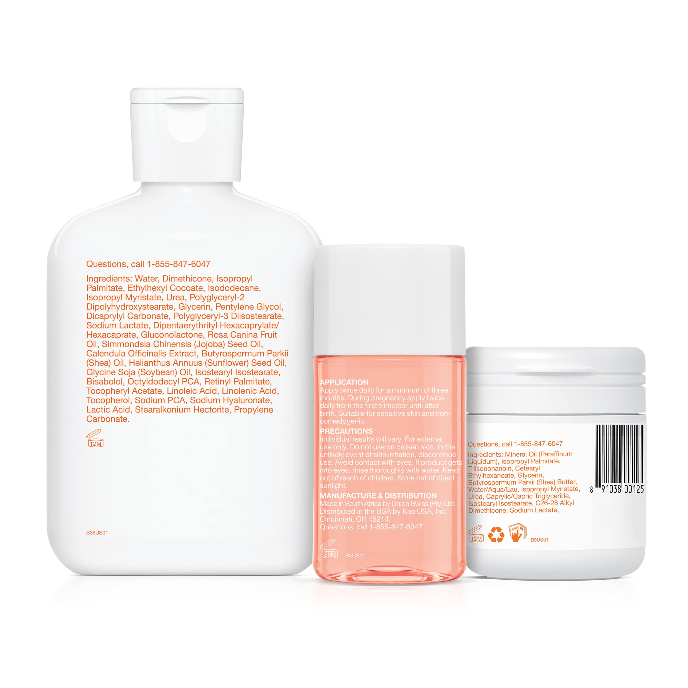 Bio-Oil Skincare Set, Trial Kit for Scars, Stretchmarks, and Dry Skin, 3 Pc Travel Size Kit Includes Skin Care Oil, Dry Skin Gel, and Body Lotion, use for Scars, Pregnancy Stretch Marks, and Dry Skin