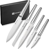  WIZEKA Knife Set, NSF Certified 15pcs Kitchen Knife Set, 1.4116  German Stainless Steel Knife Sets for Kitchen With Block, Full Tang  Design&Comfortable Anti-Slip Handle, Black Knight Series: Home & Kitchen