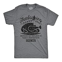 Mens Thanksgiving Bringing Out The Best in Family Dysfunction Tshirt for Guys
