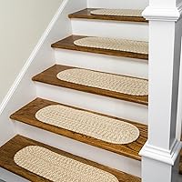 Colonial Mills All Natural Woven Tweed Stair Treads - Beige 8