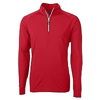 Cutter & Buck Long Sleeve Adapt Eco Knit Stretch Recycled Mens Big and Tall Quarter Zip Pullover