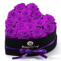 Mothers Day Flowers Roses Gifts for Mom,16pcs Forever Preserved Roses in Heart Shape Gift Box,Mothers Day Delivery Prime Gifts-Roses Gifts for Her Women,Mom Wife