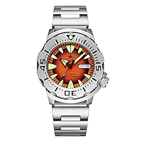 ADDIESDIVE AD2103 Men's Automatic Diver Watch, Sapphire Glass, Stainless Steel Bracelet, Men's Watch