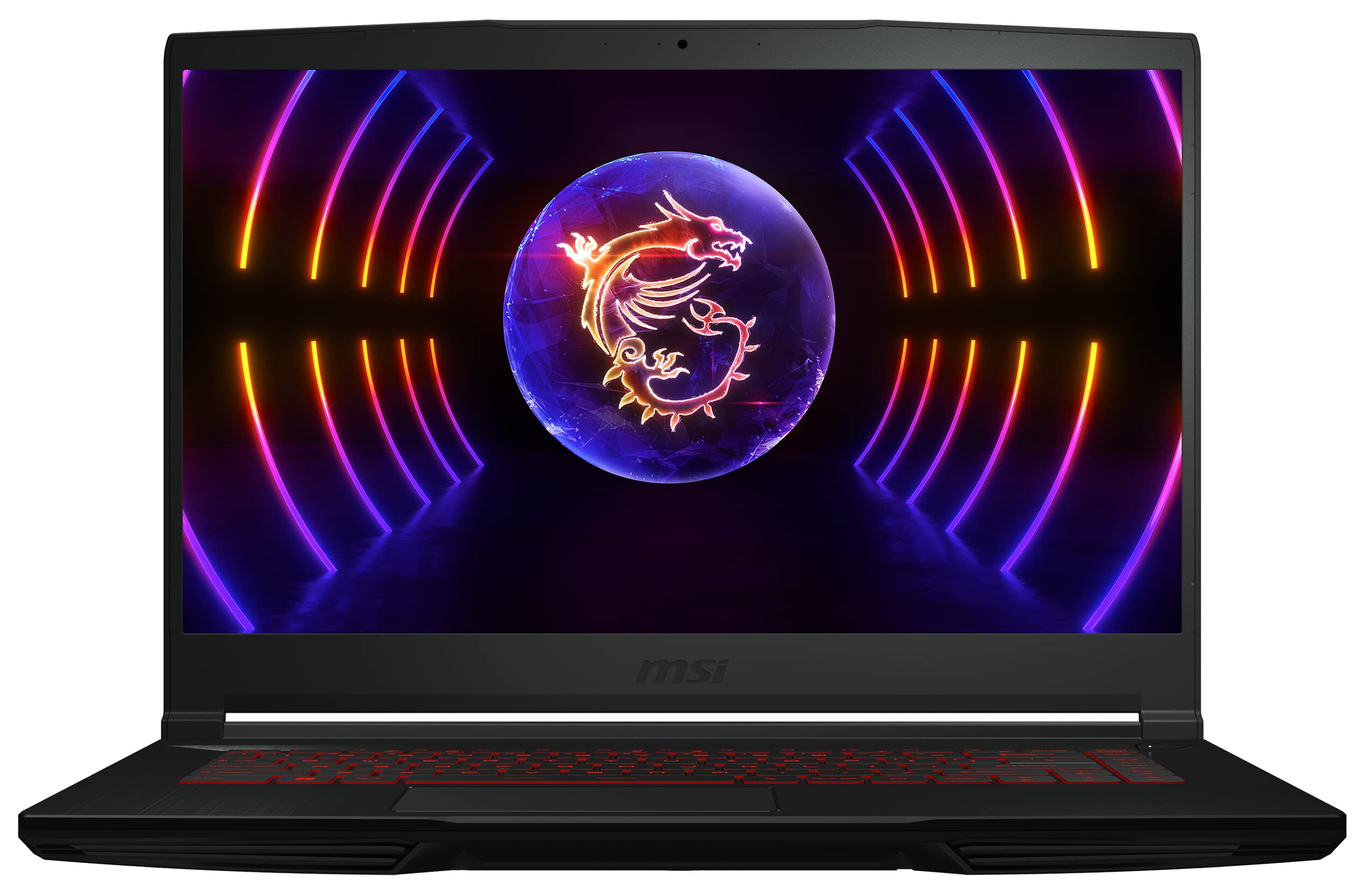 MSI Thin GF63 Gaming Notebook | 39,6 cm (15,6 Zoll) Full-HD | Intel Core i5-12450H |16GB RAM | 512GB SSD | RTX 4050 6 GB | Windows 11 Home | Gaming-Tastatur | Schwarz | 12VE-087