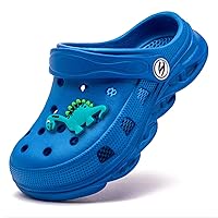 HOBIBEAR Boys and Girls Classic Graphic Garden Clogs Slip on Water Shoes(Toddler/Little Kids/Big Kids)