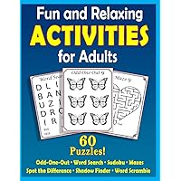 Fun and Relaxing Activities for Adults: Puzzles for People with Dementia [Large-Print] (Easy Activities)