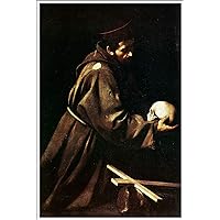 Caravaggio Fine Art Poster Print St Francis CANVAS Print