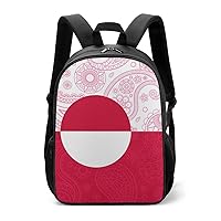 Greenland Paisley Flag(1) Laptop Backpack Cute Lightweight Backpacks Travel Daypack
