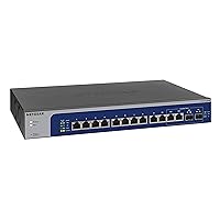 NETGEAR 12-Port 10G Multi-Gigabit Plus Switch (XS512EM) - Managed, with 2 x 10G SFP+, Desktop or Rackmount, and Limited Lifetime Protection