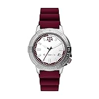 Columbia Peak Patrol Texas A&M Aggies Men's Watch with Maroon Silicone Strap