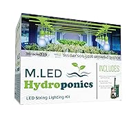 Miracle LED Hydroponics LED Indoor Grow Light Kit - Includes 2 Ultra Grow Blue Spectrum 150W Replacement Grow Light Bulbs & 1 2-Socket Corded Fixture with SproutMatic Timer (6-Pack)
