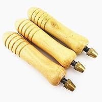 3pc 36# Large Size Universal Leather Craft Awl Adjustable Round Clip Handle Tool Set Suitable for Large Palms